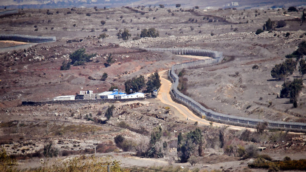 Gränsen mellan Syrien och israel. Foto: Flash90 (Flash90.com) via Times of Israel